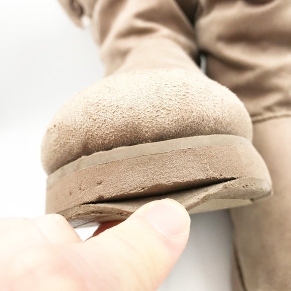 SKECHERS Keepsakes 2.0 Upland Natural Suede Fur Lined Winter Boots Womens 11 - Picture 9 of 14